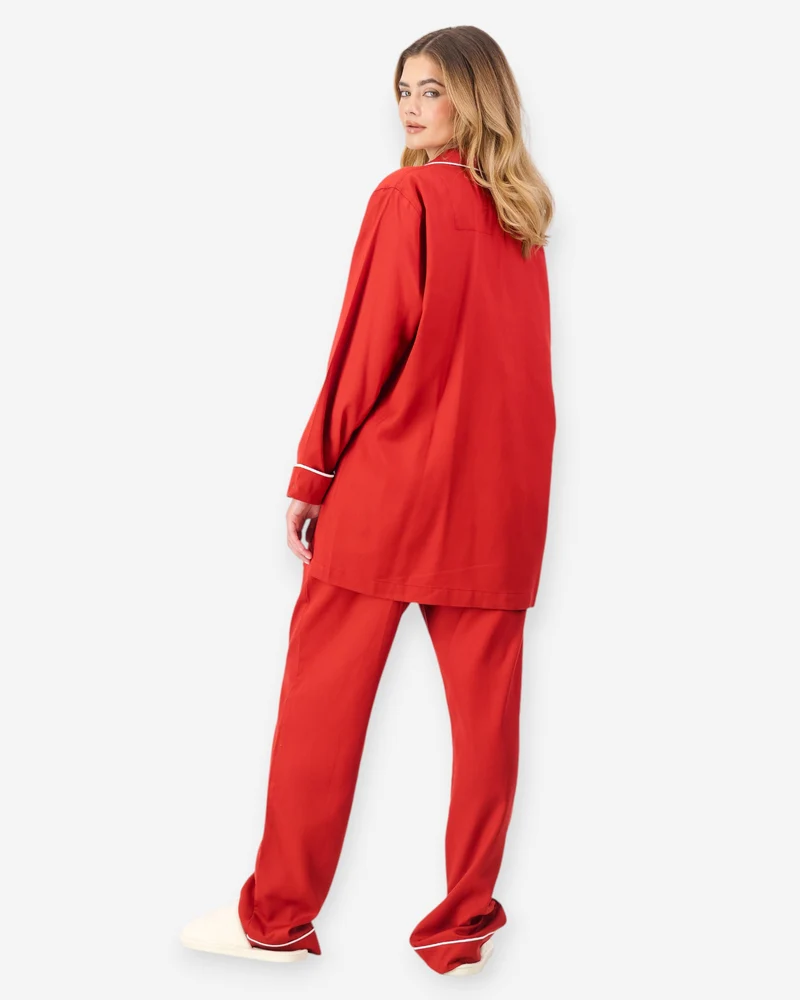 Women's Pyjamas - Red Tencel