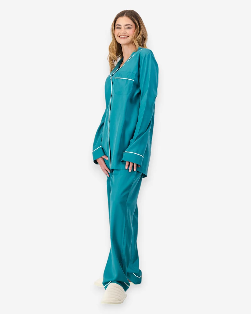 Women's Pyjamas – Teal Tencel