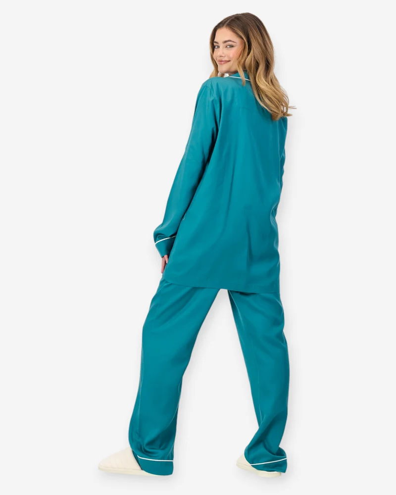 Women's Pyjamas – Teal Tencel