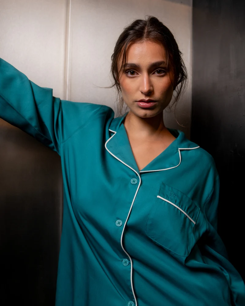 Women's Pyjamas – Teal Tencel