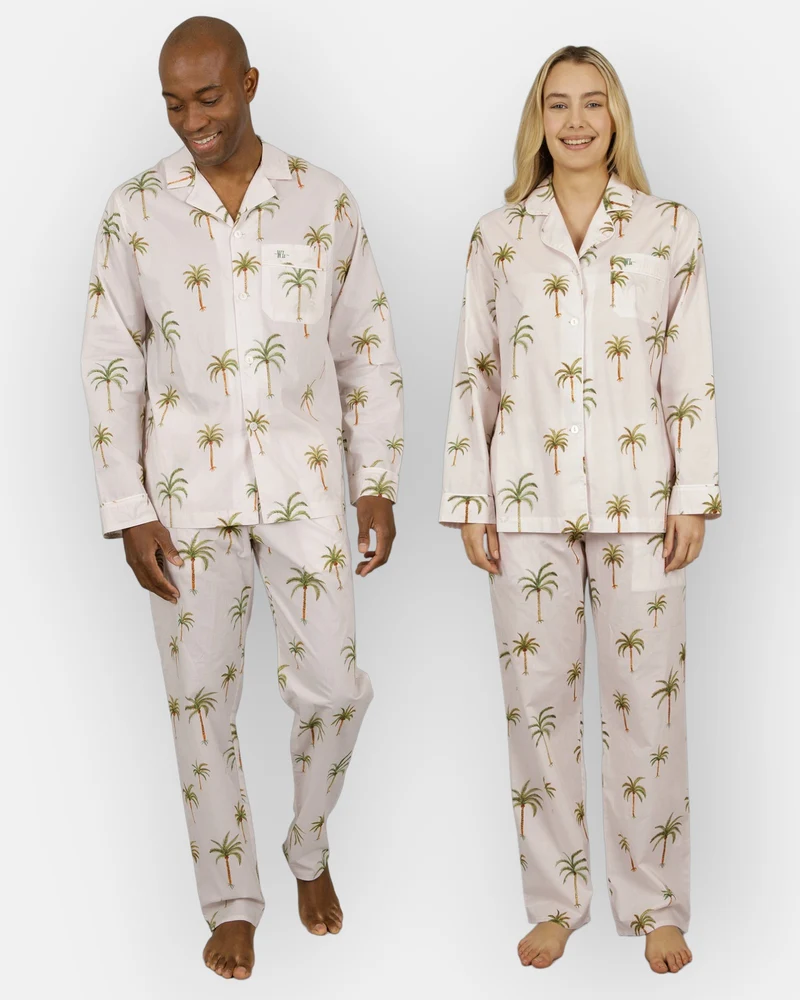 Beige Matching PJs - Palm Beach