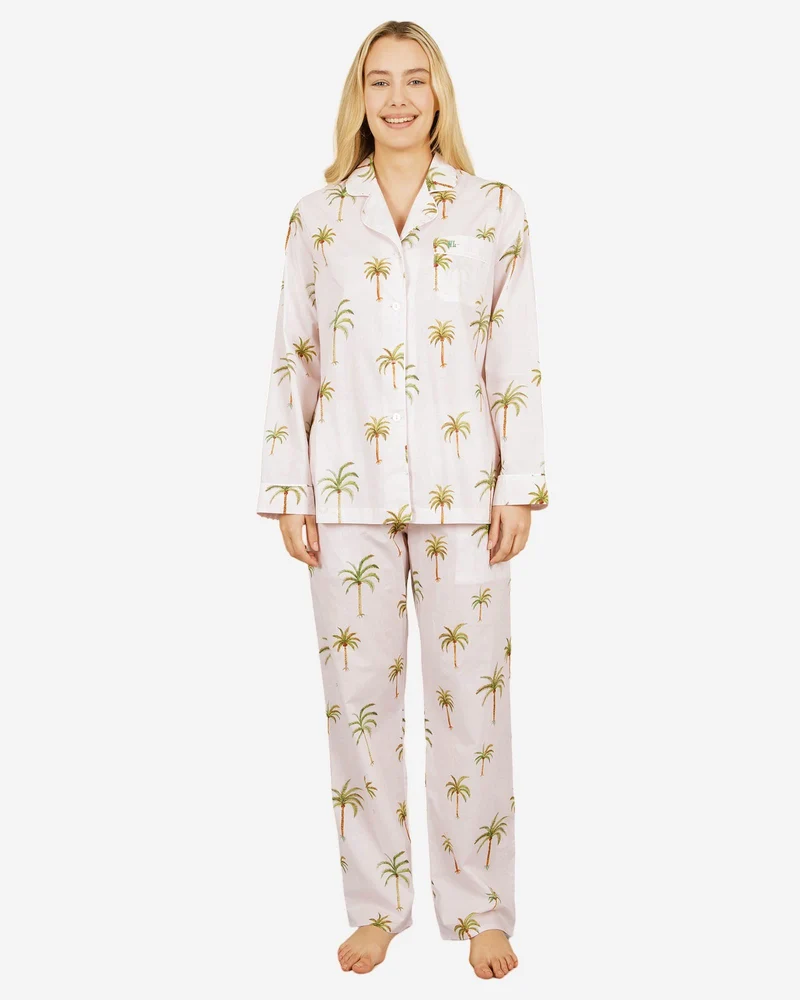 Beige Matching PJs - Palm Beach