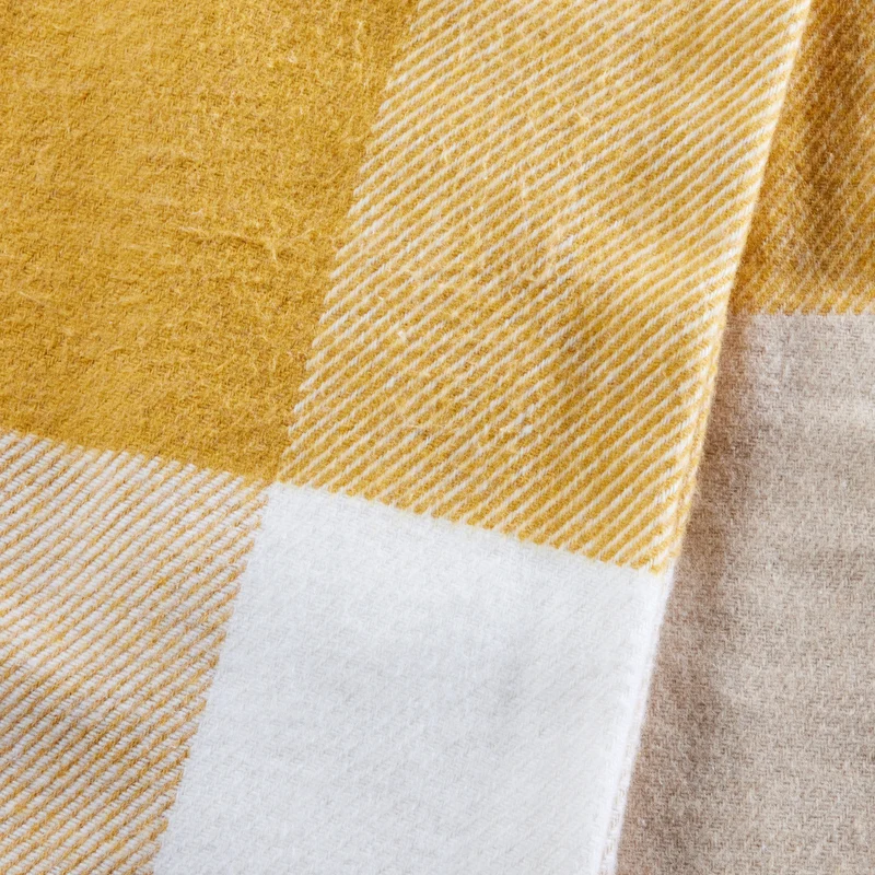 Plaid LIVIA jaune maïs