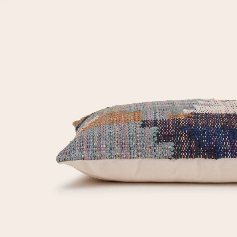 Housse de coussin MARVIN camouflage bleuté