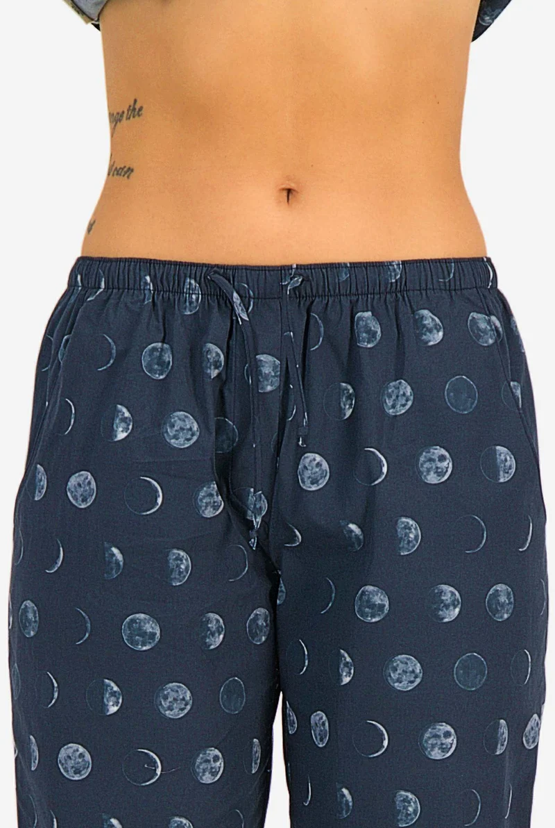 Blue Matching Pyjamas - Moons