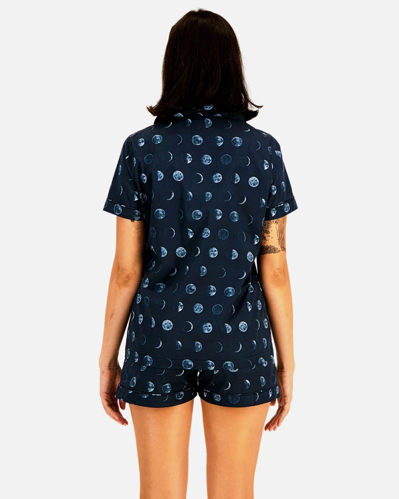 Matching Pyjamas & Short PJs for couples - Moons