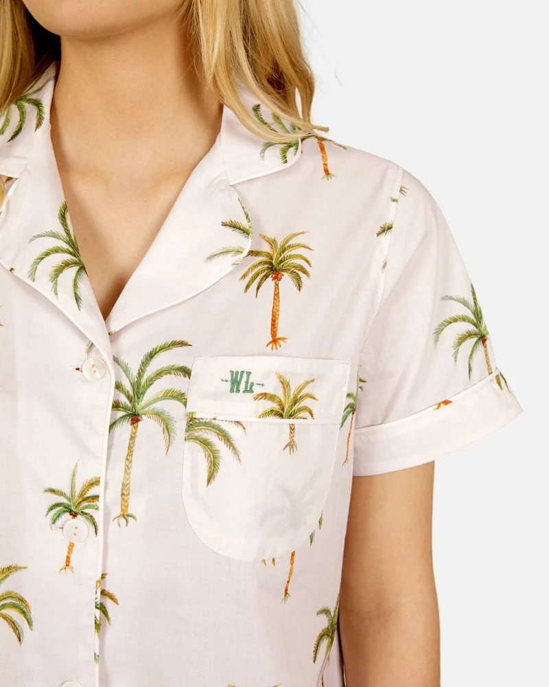 Matching Pyjamas & Short PJs for couples - Palm Beach