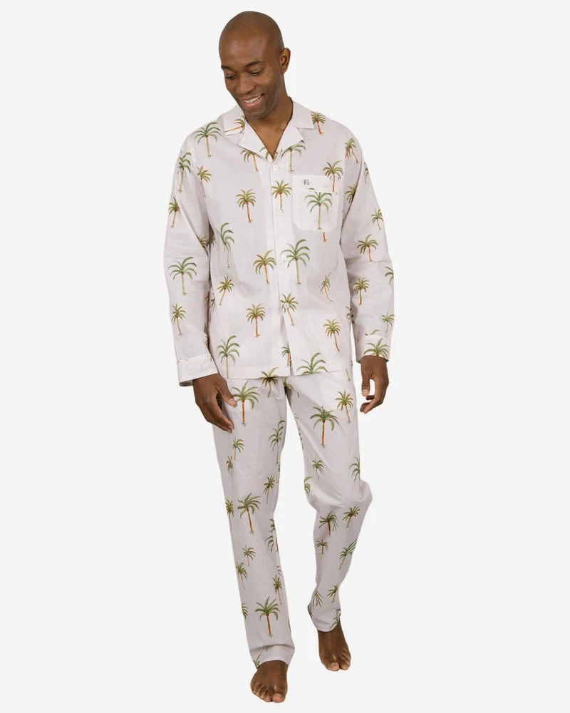 Matching Pyjamas & Short PJs for couples - Palm Beach