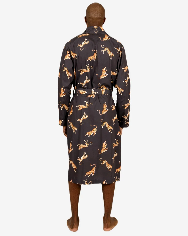 Men's dressing gown – Jumping Cheetah