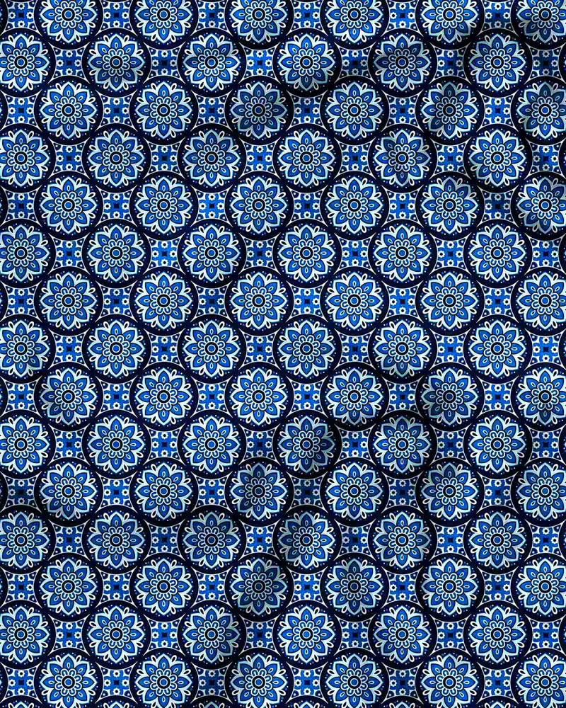 Blue Bandana - Indigo Floral