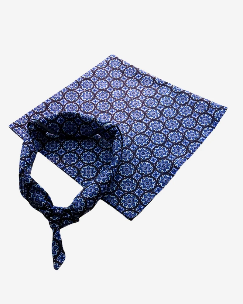 Blue Bandana - Indigo Floral