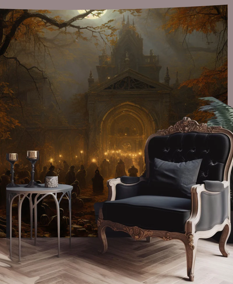 Gothic Tapestry - Join Us - 8ft x 6ft Gothic Wall Art