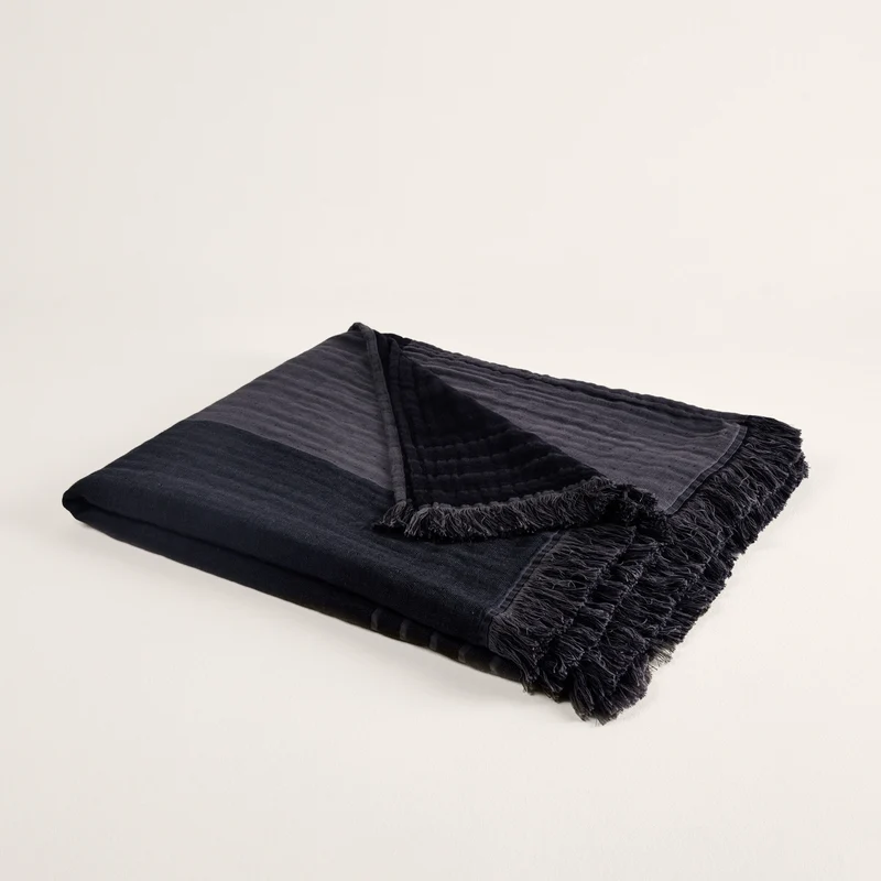 Plaid CHARLY noir graphite