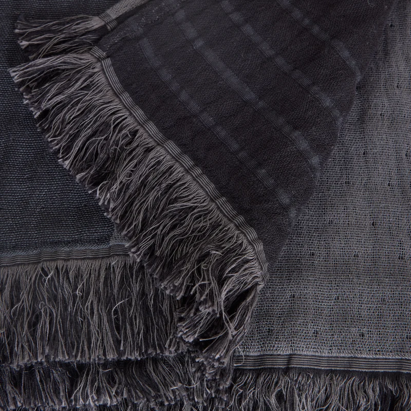 Plaid CHARLY noir graphite