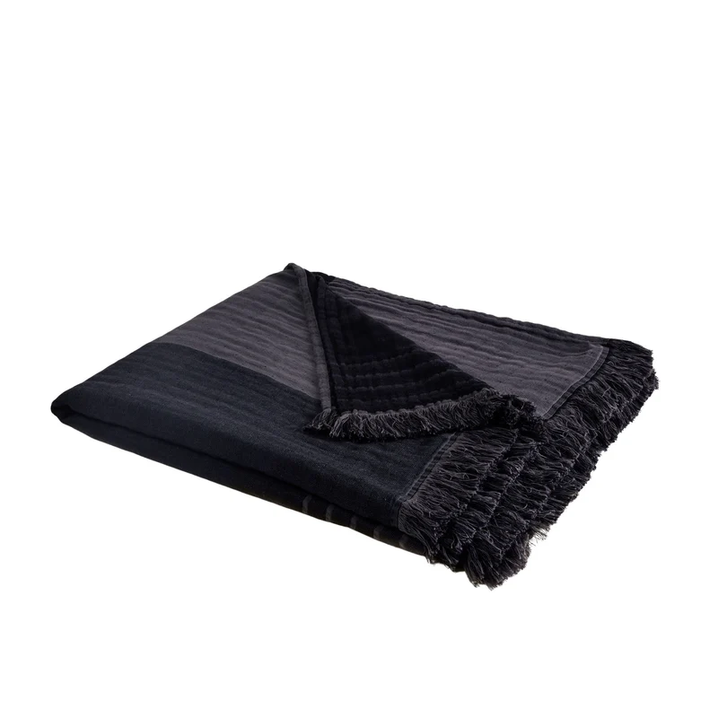 Plaid CHARLY noir graphite