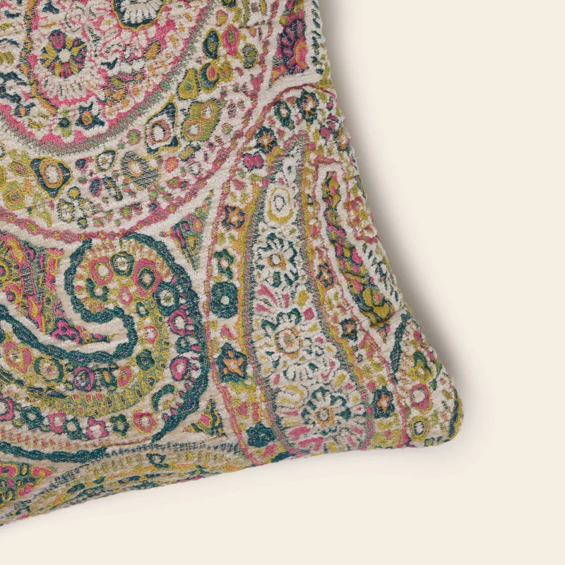 Housse de coussin NAZANEEN ivoire et multicolore