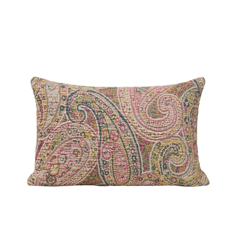 Housse de coussin NAZANEEN ivoire et multicolore