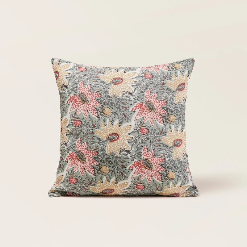 Housse de coussin KEYA vert de gris