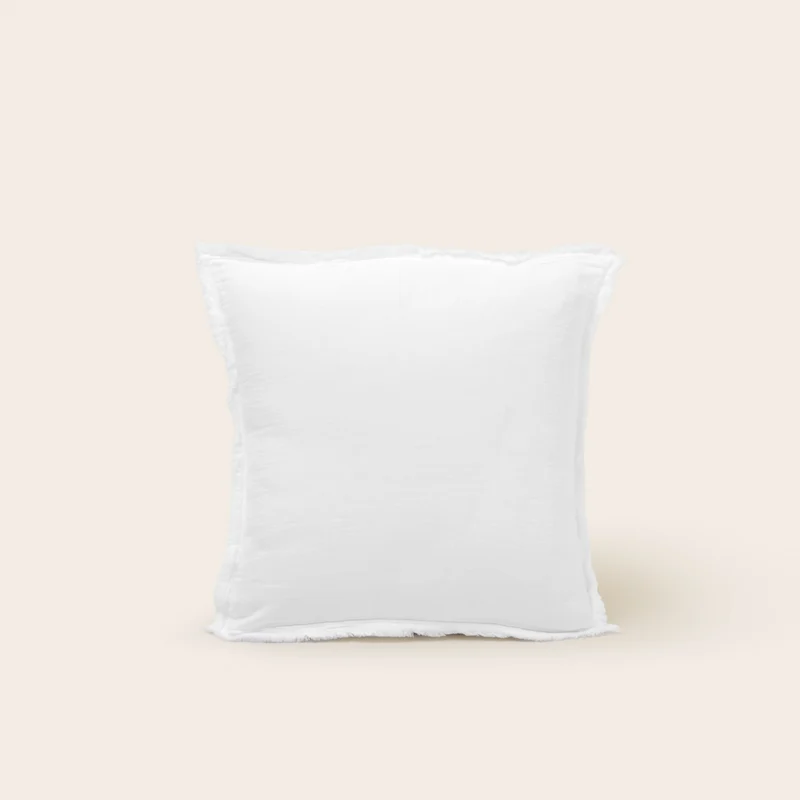 Taie d'oreiller LOU blanc coton