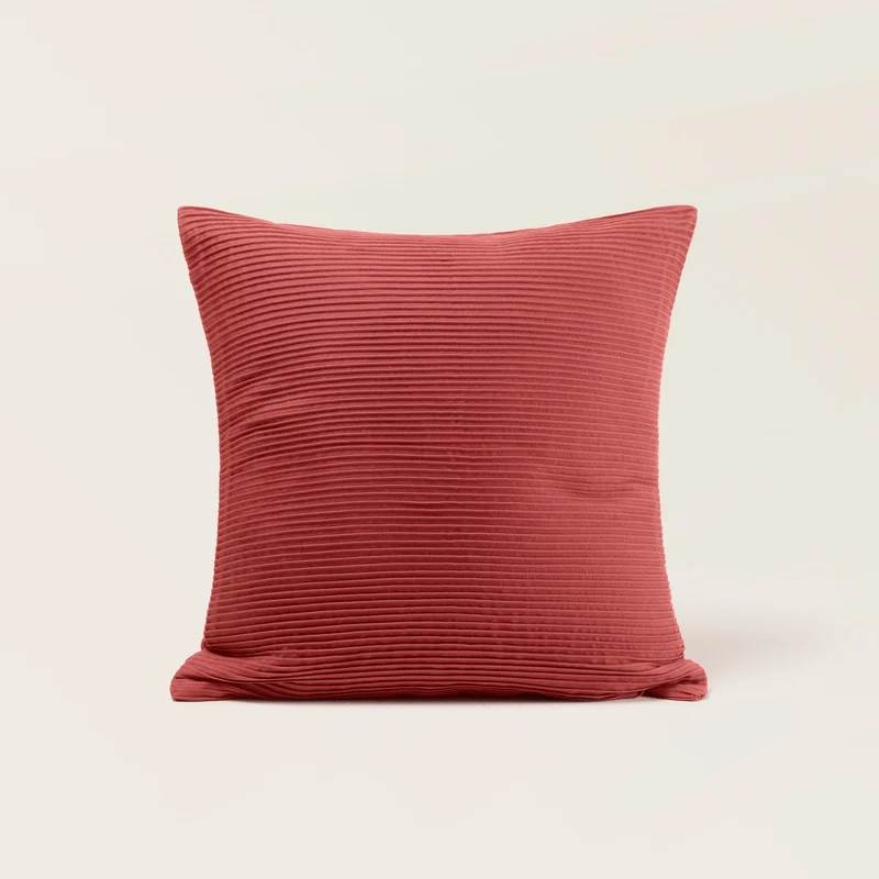 Housse de coussin ONDINE framboise