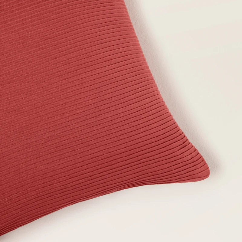 Housse de coussin ONDINE framboise