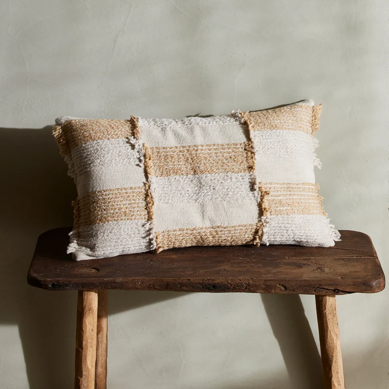 Housse de coussin SILAS naturel