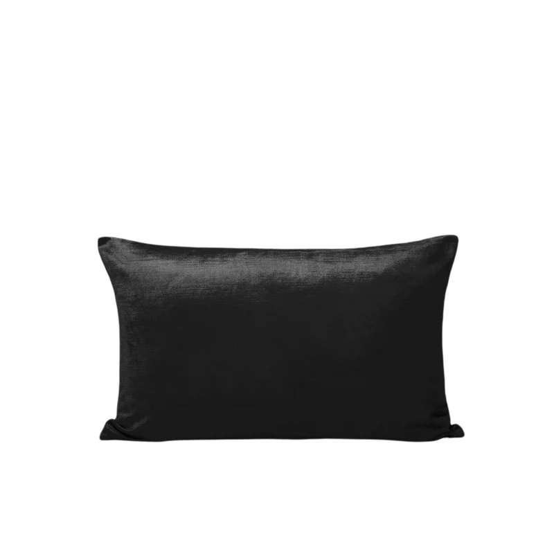 Housse de coussin CASTIGLIONE noir et taupe