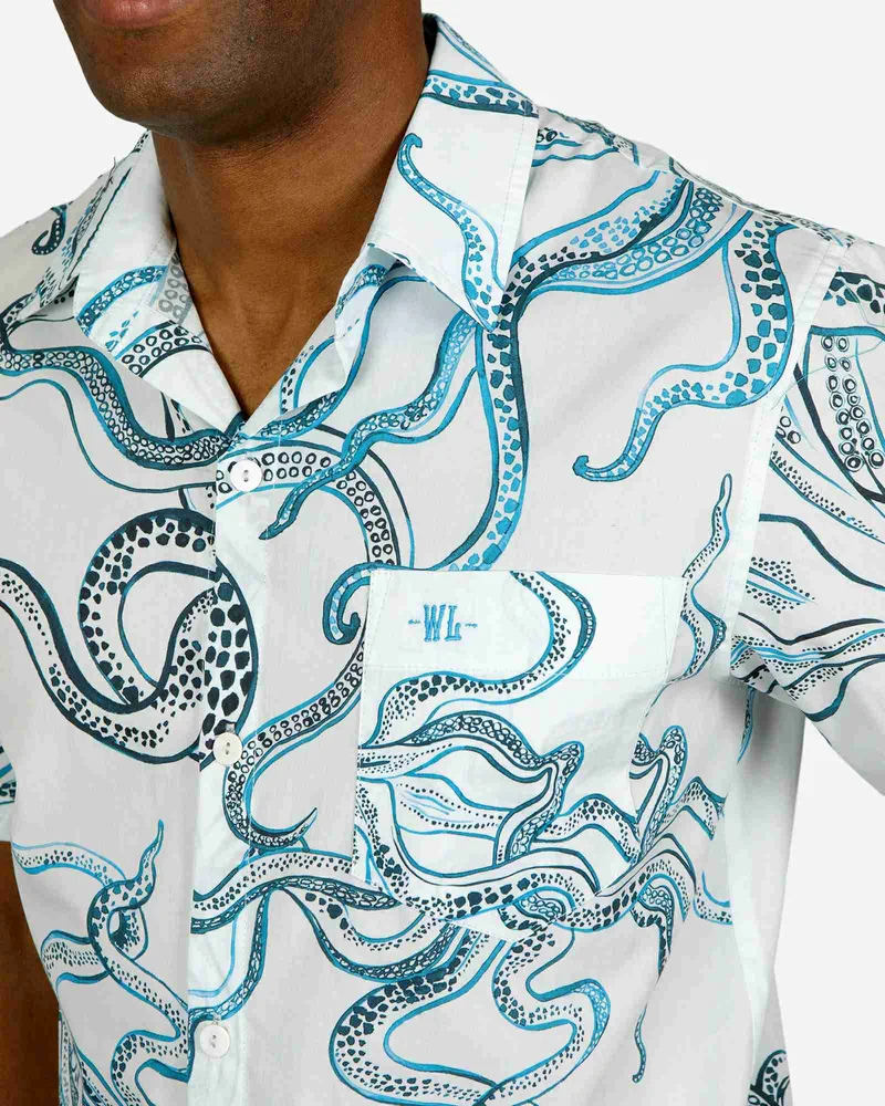 Men's Summer Shirt – Octopus Indigo