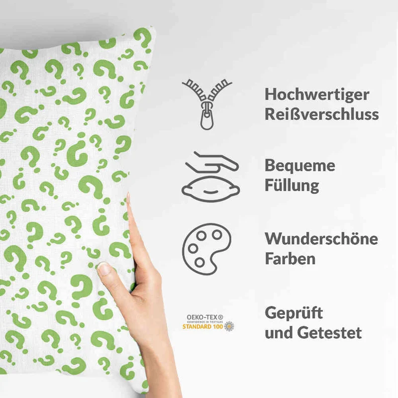 Gesundheitskissen Grüne Fragezeichen