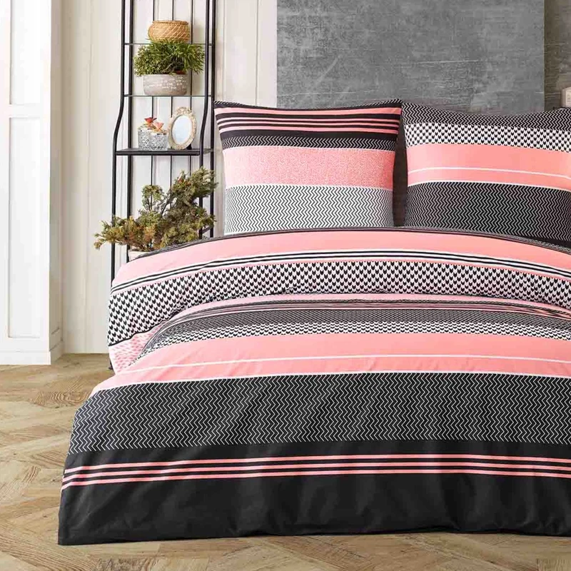 Renforcé Bettwäsche "Zigo Beige", 100% Baumwolle, Reißverschluss, 80x80 cm Kissenbezug