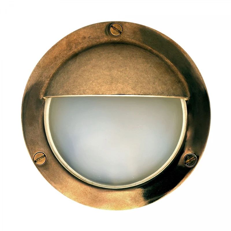 Casa Padrino Jugendstil Schiffslampe 14 x 5 cm - Bronze - Nostalgische Wetterfeste Außenleuchte