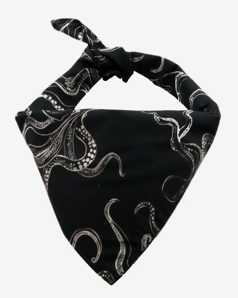 Black Bandana - Octopus Black