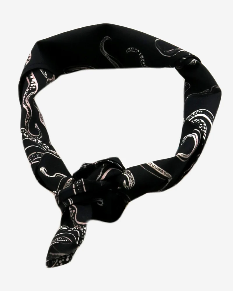 Black Bandana - Octopus Black