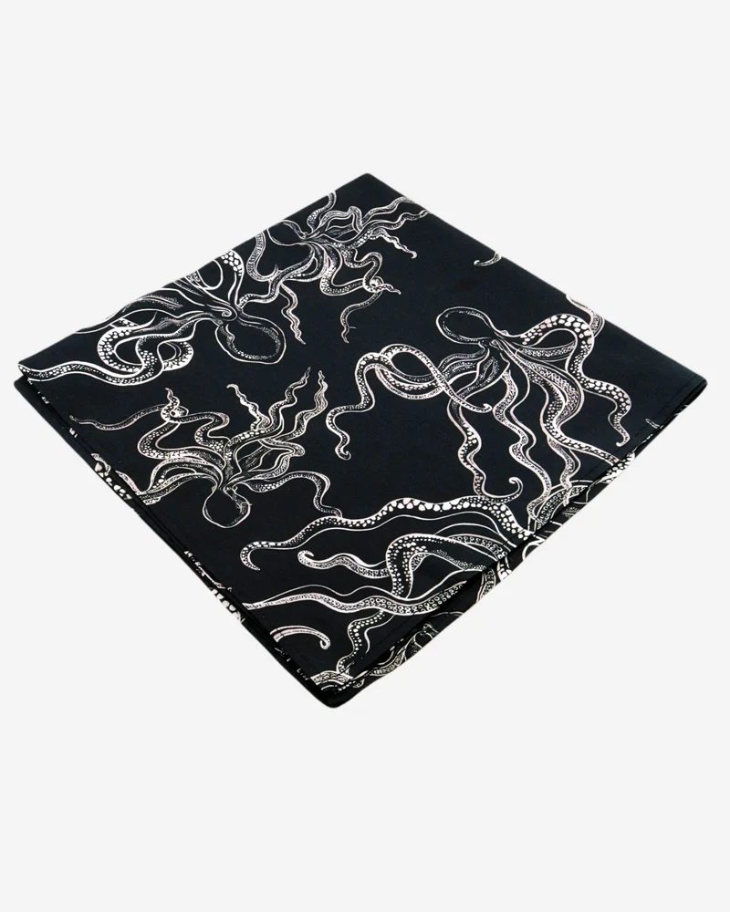 Black Bandana - Octopus Black