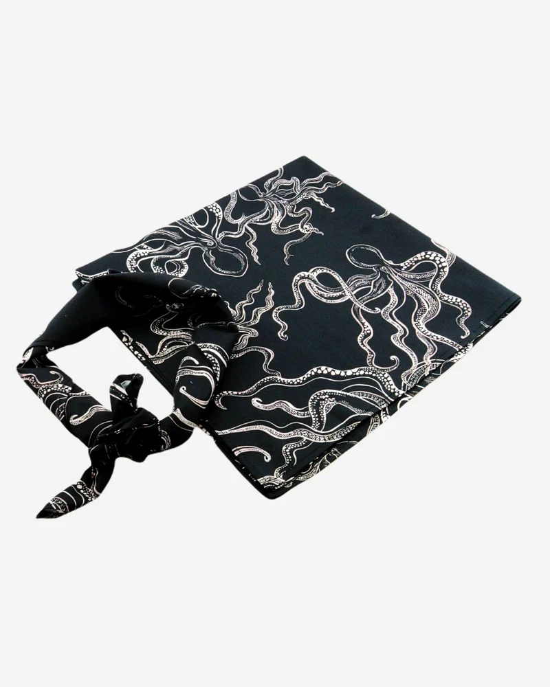 Black Bandana - Octopus Black