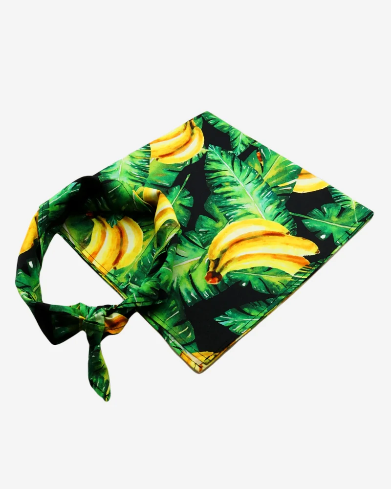 Jungle Bandana - Bananas On Leaves