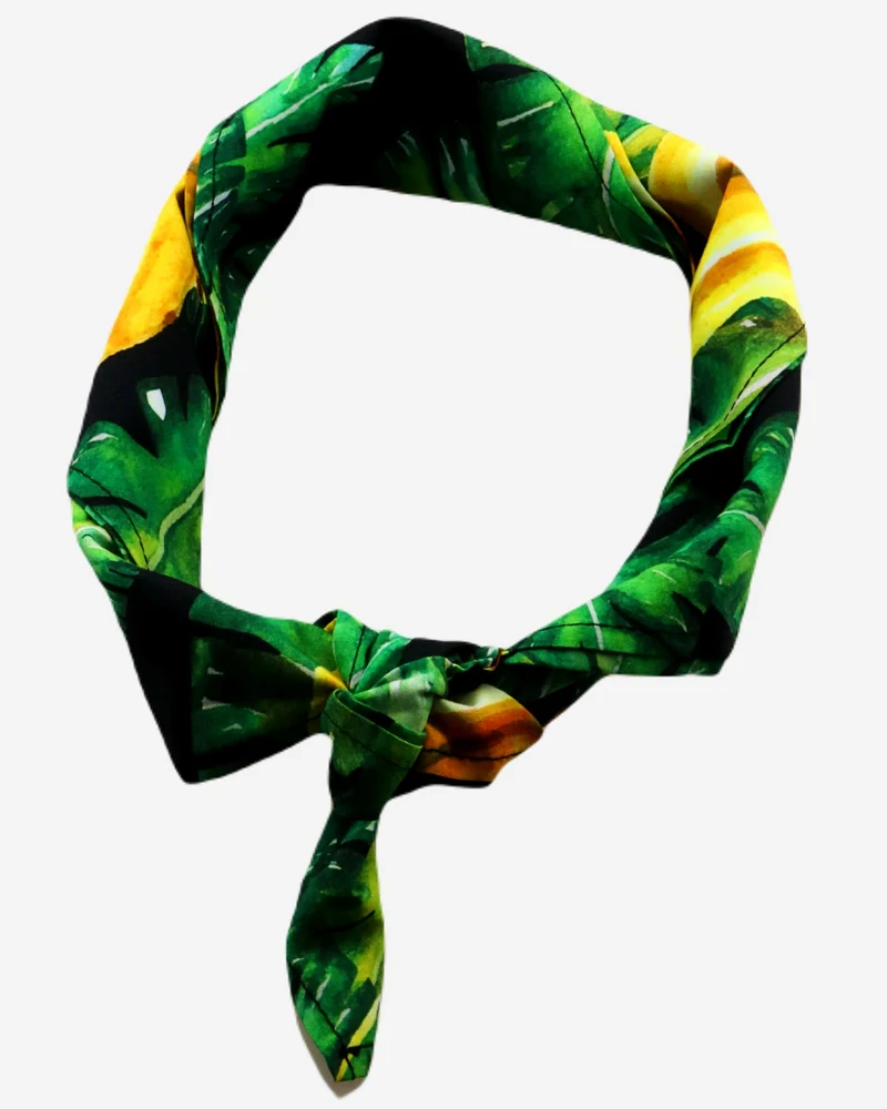 Jungle Bandana - Bananas On Leaves