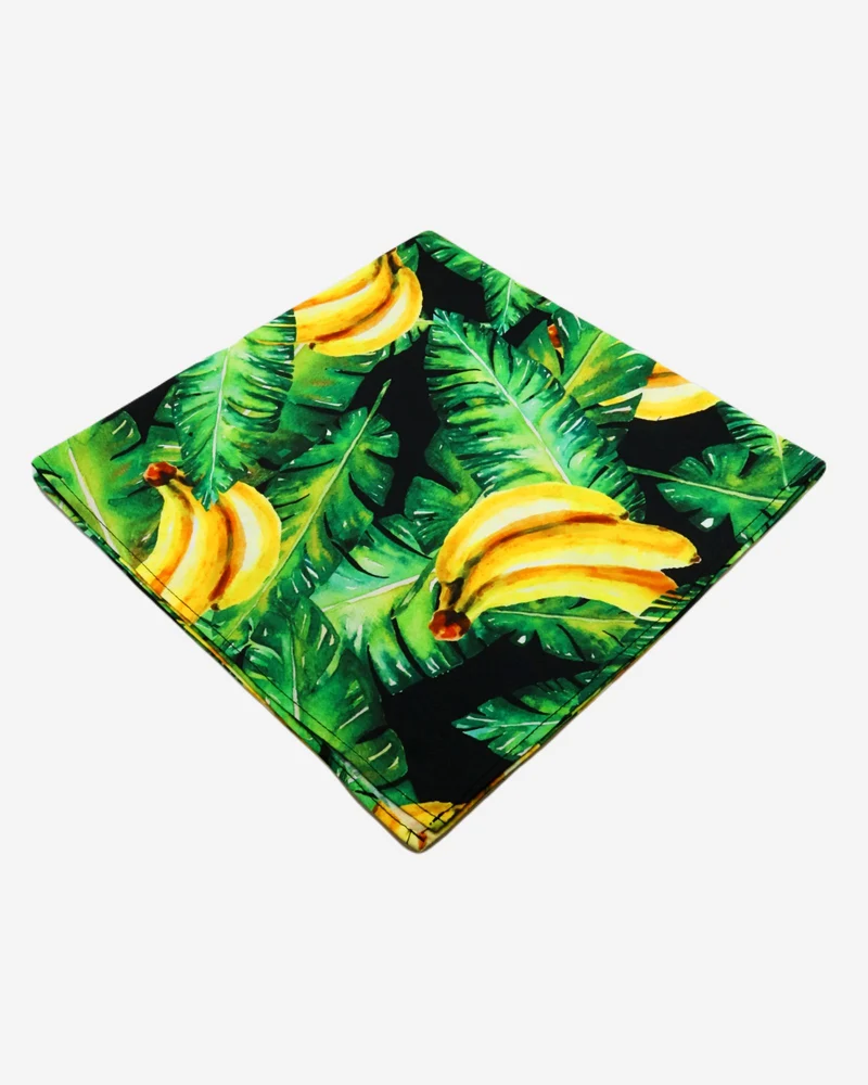 Jungle Bandana - Bananas On Leaves