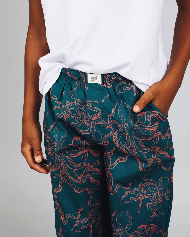 Kids' Lounge Pants & Pyjama Bottoms - Octopus Pink
