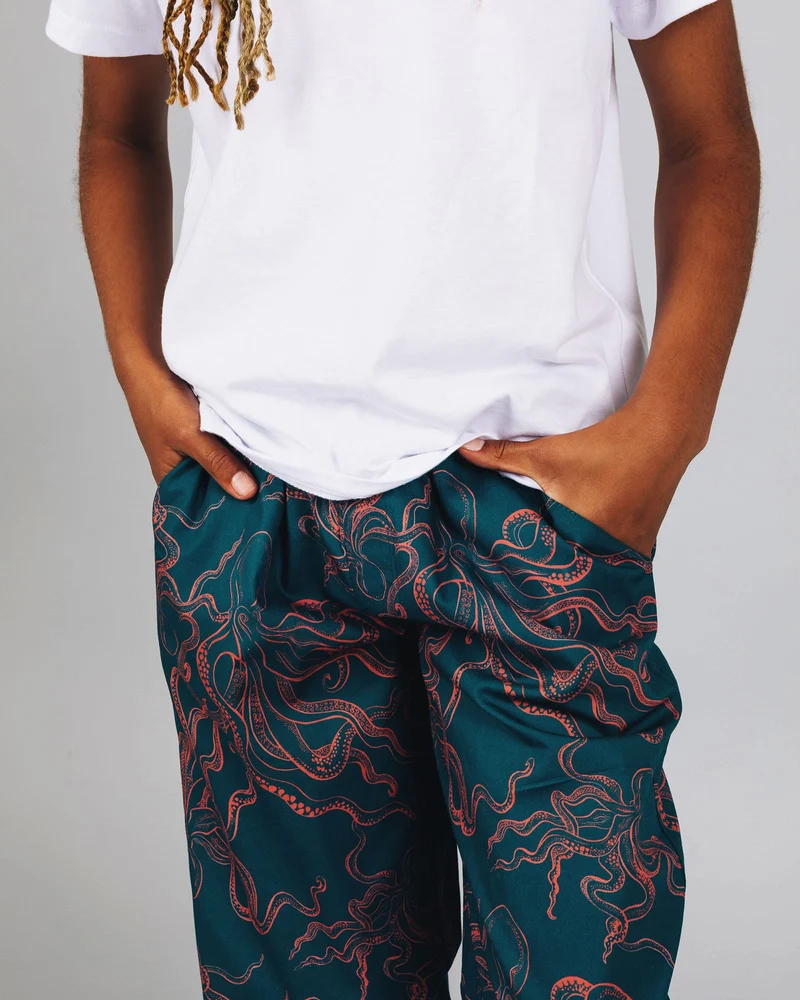 Kids' Lounge Pants & Pyjama Bottoms - Octopus Pink