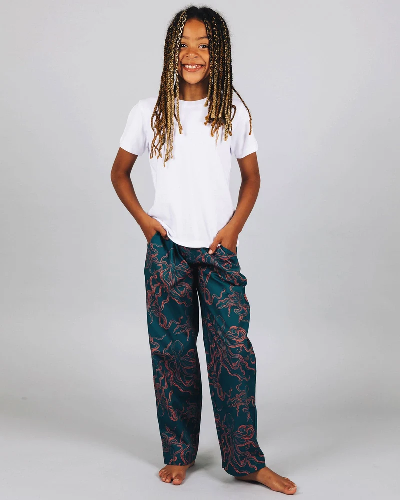 Kids' Lounge Pants & Pyjama Bottoms - Octopus Pink