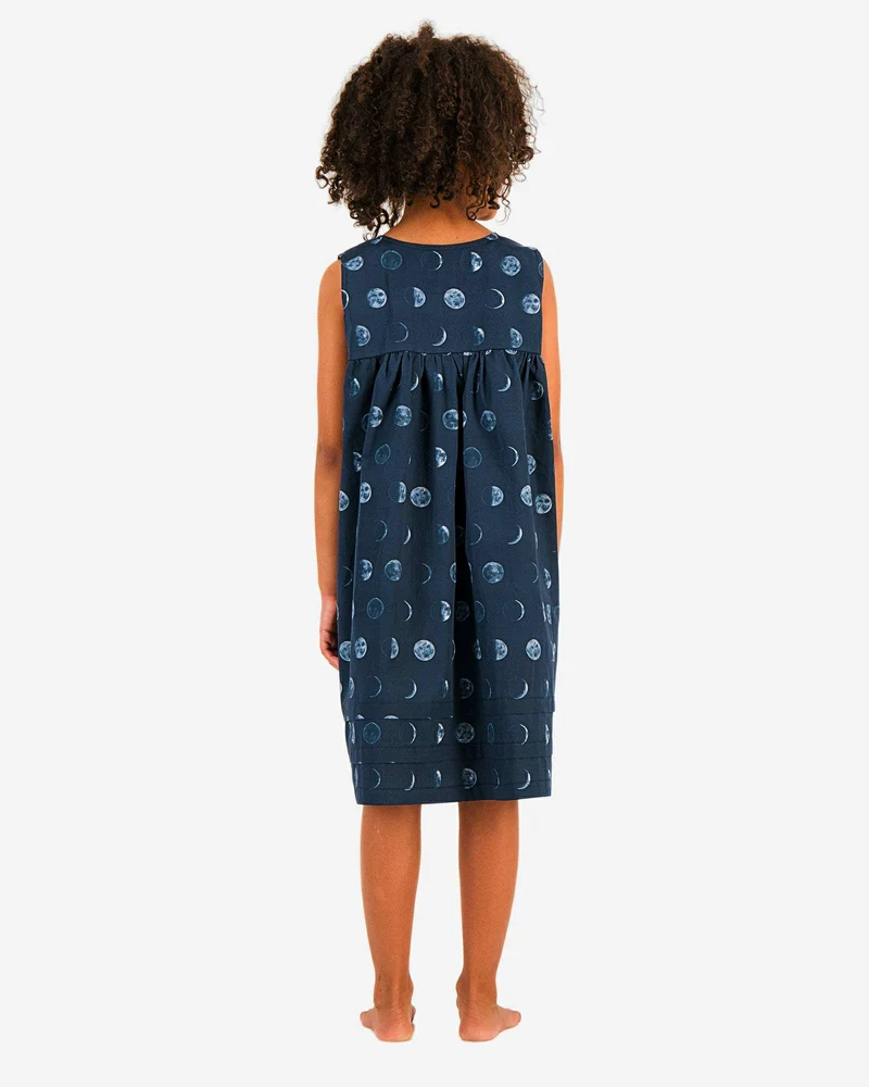Girls' Short Sleeve Nighty - Moons
