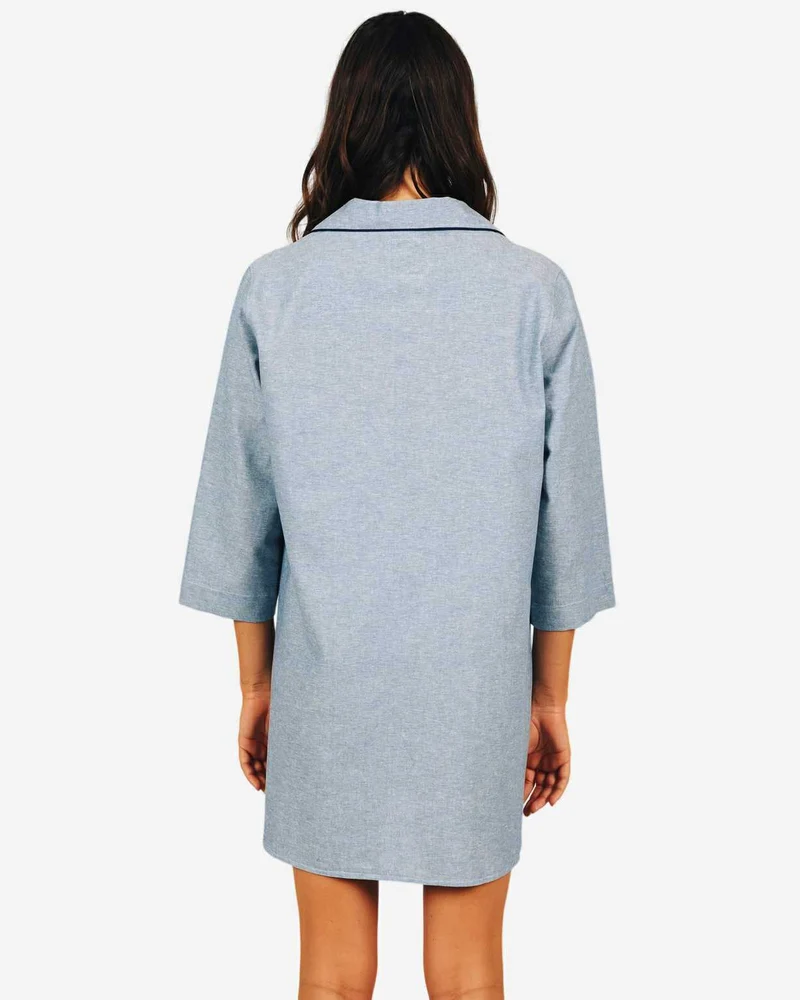 Women's Sleepshirt - Chambray Cloud Blue