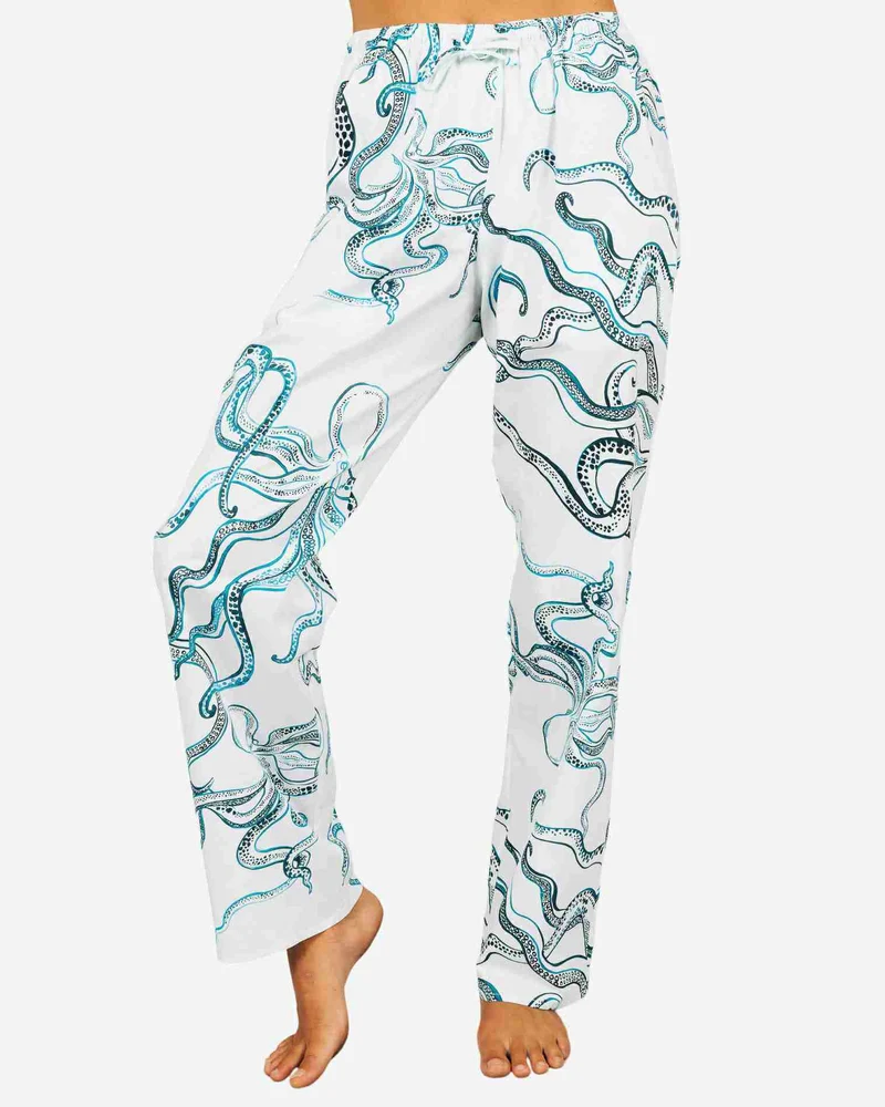Women's Lounge Pants – Octopus Indigo