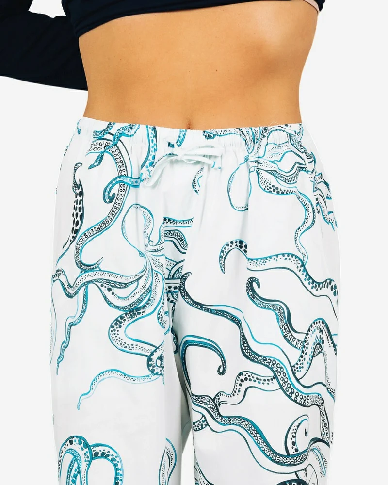 Women's Lounge Pants – Octopus Indigo