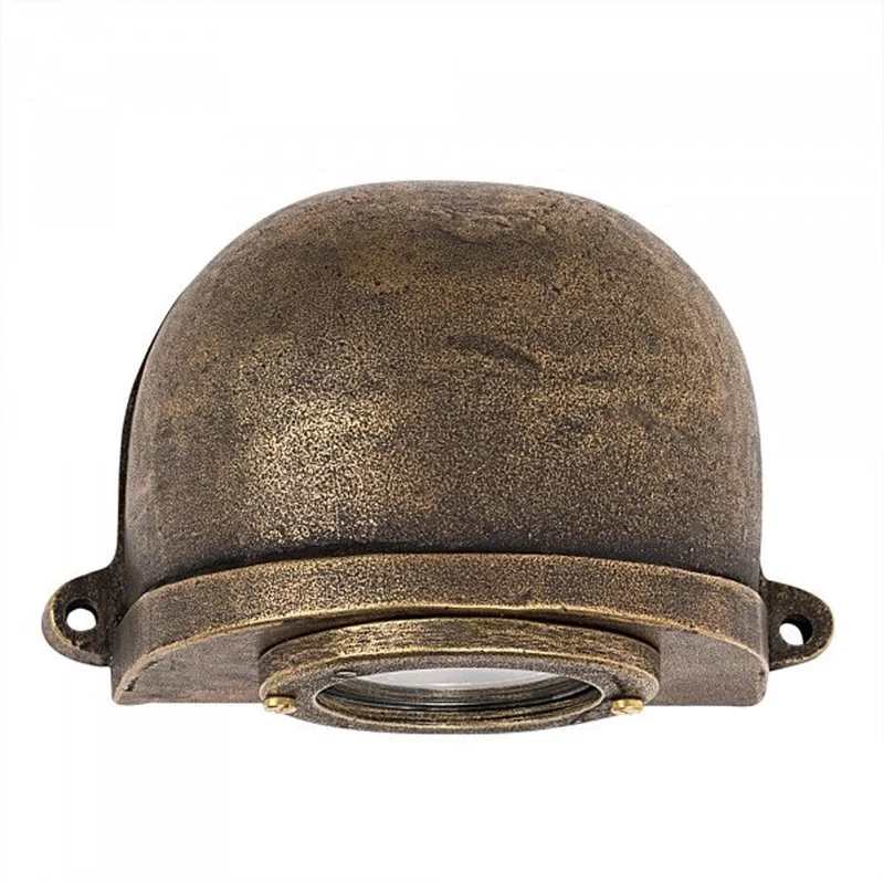 Casa Padrino Jugendstil Hofleuchte 11 x 7 x H. 9 cm - Bronze - Nostalgische Wetterfeste Außenleuchte