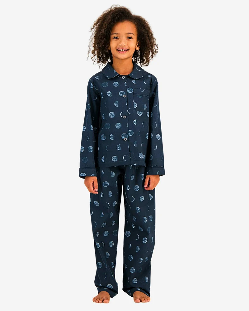 Girls' Long Pyjamas Set - Moons