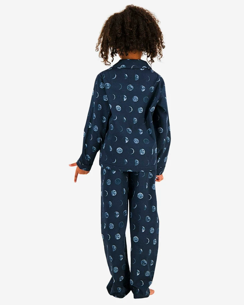 Girls' Long Pyjamas Set - Moons