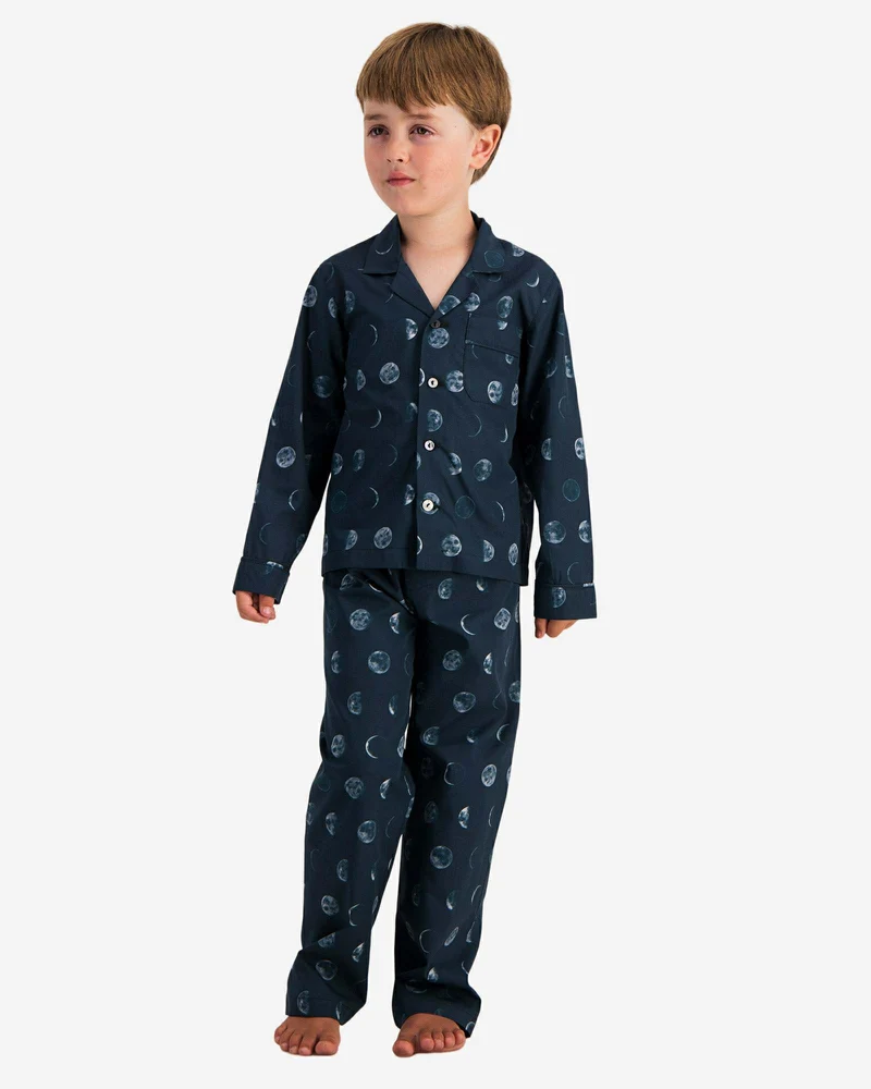 Boys' Long Pyjamas Set - Moons