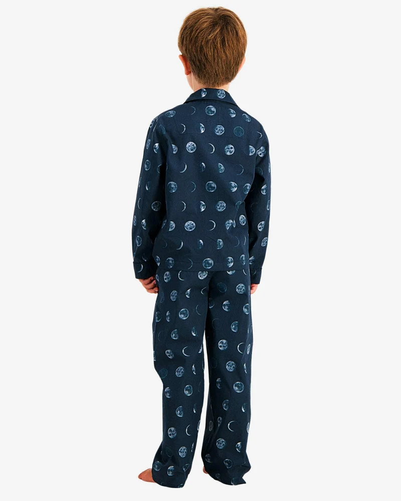 Boys' Long Pyjamas Set - Moons